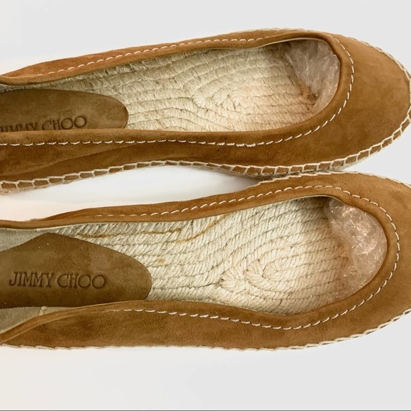 Jimmy Choo Brown Suede Flats - Picture 4 of 8